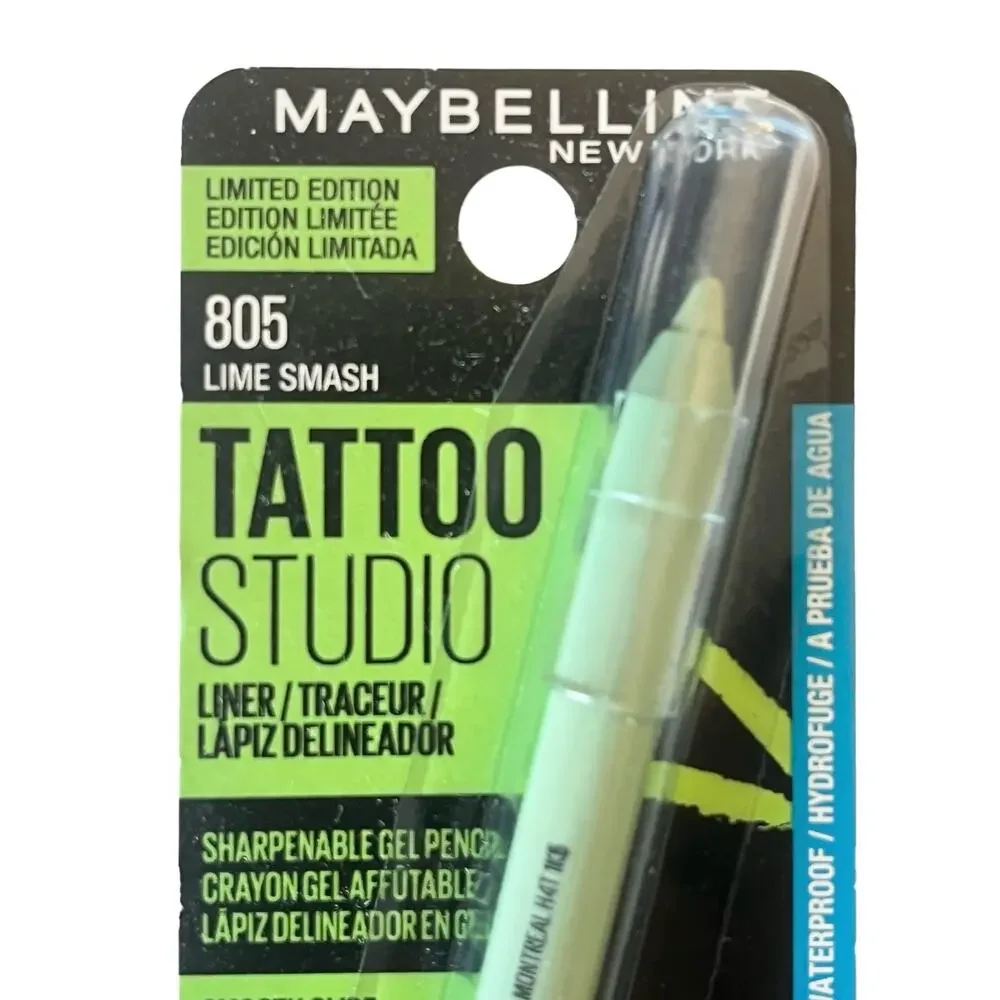 NEW Maybelline Limited Ed. Tattoo Studio LINER 36H Gel Pencil Lime Smash Green
